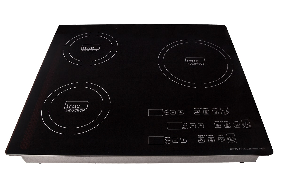 True Induction 3 Burner Counter Inset Energy Efficient Induction Cooktop