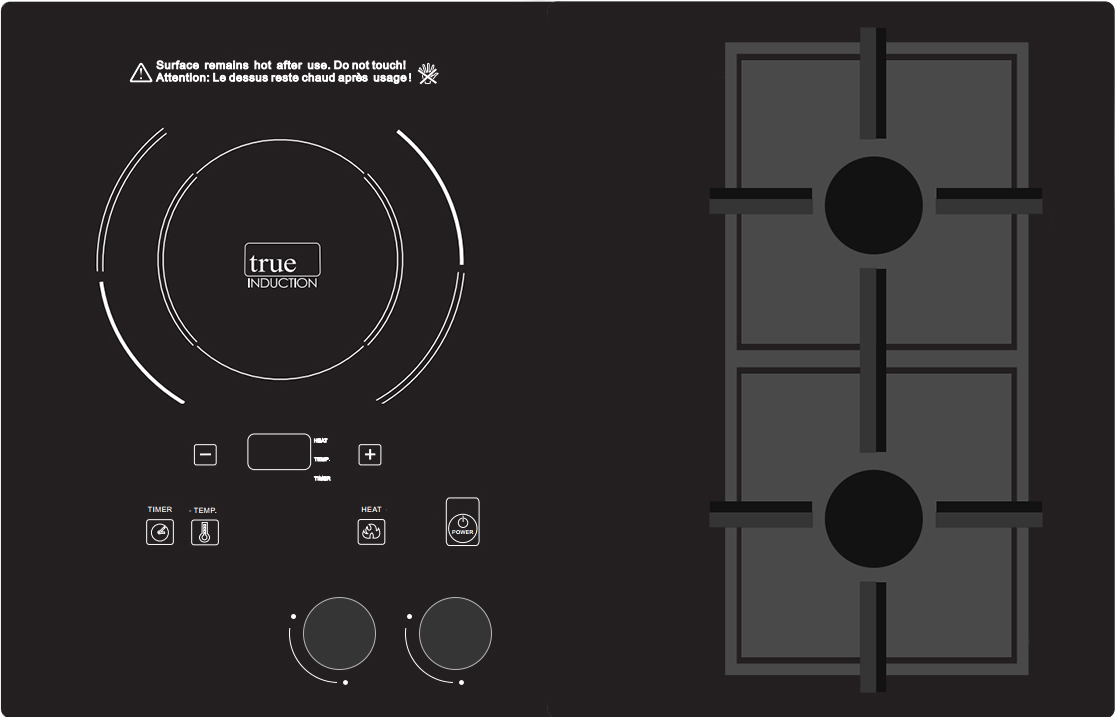 Induction Cooktops by True Induction Single & Double Burner Cookers